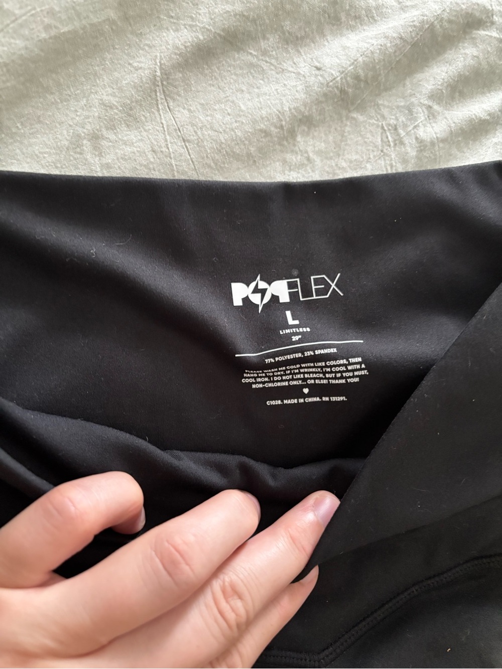 POPFLEX Black Criss Cross Leggings